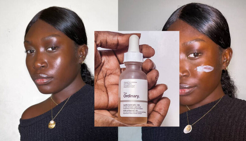 affordable skincare, black girl using the ordinary