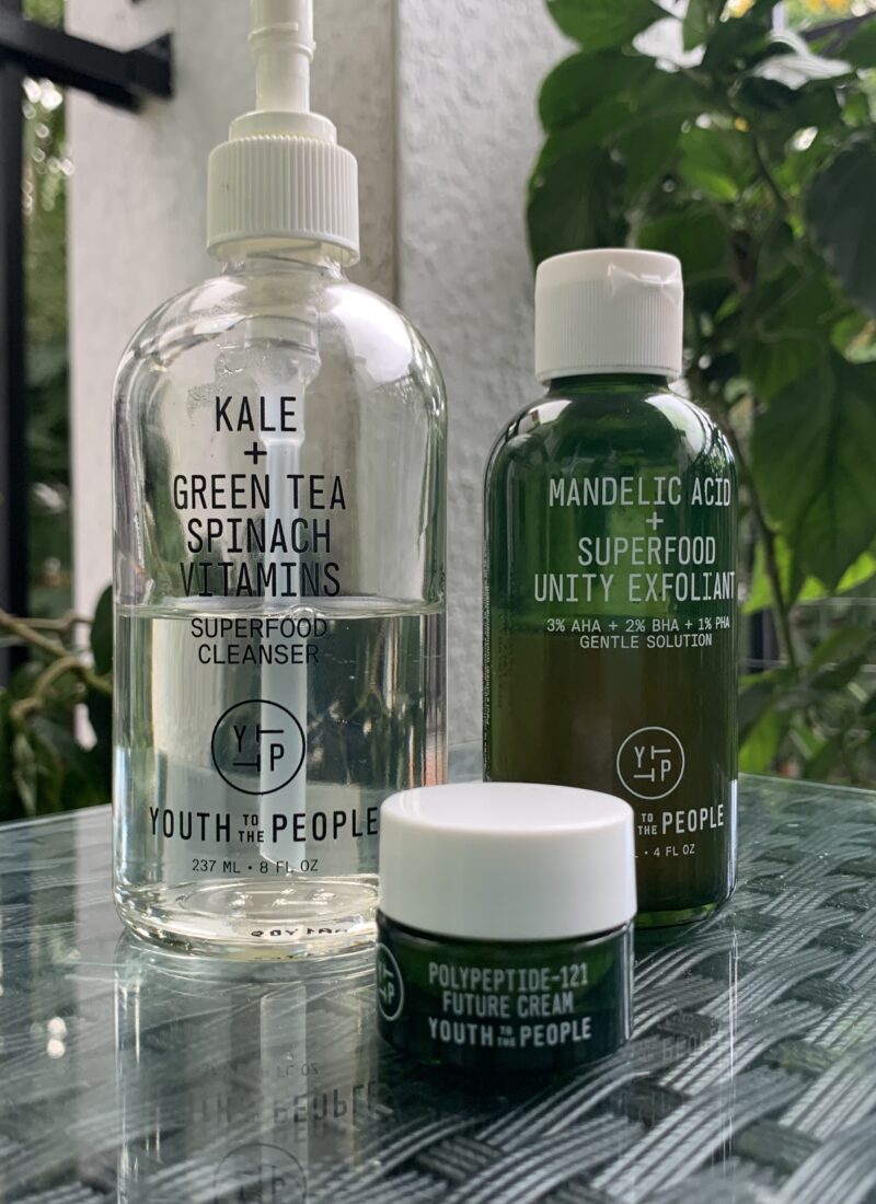 Youth to the people product reviews; kale cleanser, mandelic acid cleanser, polypeptide cream